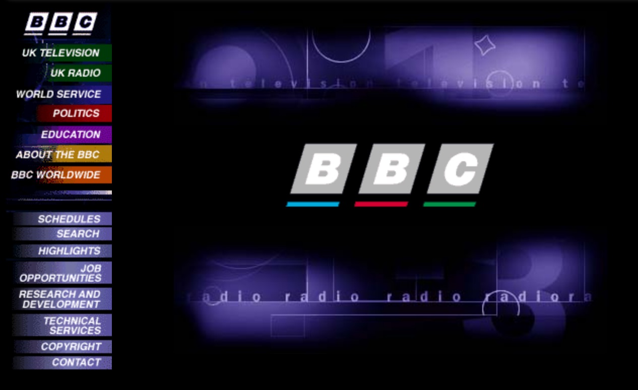 BBC.co.uk Homepage (1997)